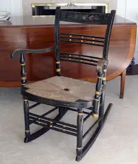 Antique Sheraton “Fancy Chair” & Victorian Petite Settee