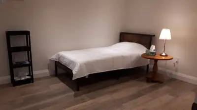 Quiet, clean home with only 2 rooms total. Private furnished bedroom with separate entrance. Share k...
