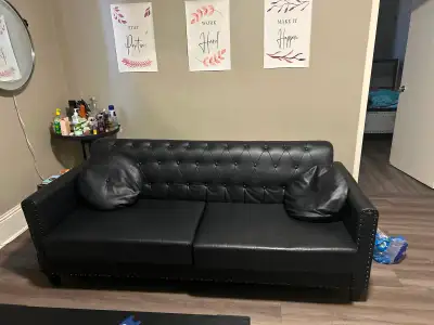 3 seater Leather couch, View more