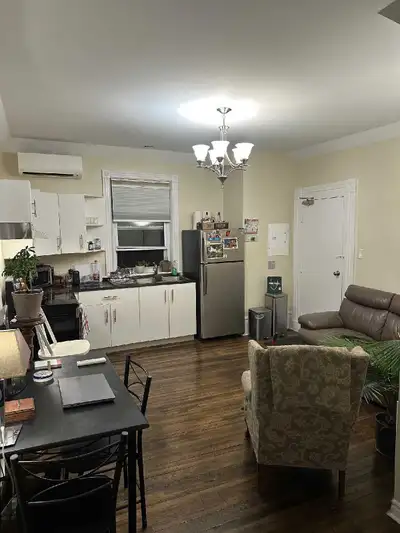 This cozy 1 bedroom apartment features an open-concept living space, a modern kitchen with stainless...