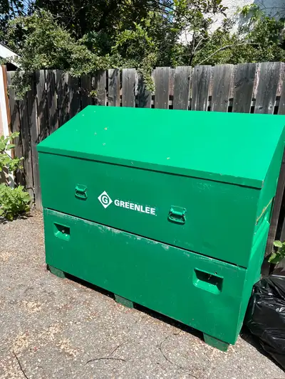 48x60x30 greenlee slant top box. Like new.