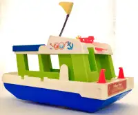Vintage 1972 Collection. Jouet FISHER PRICE Happy Houseboat