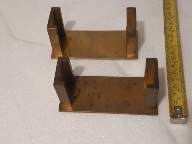 2 SOLID BRASS business card holders - matching vintage pair in Other Business & Industrial in Hamilton - Image 4