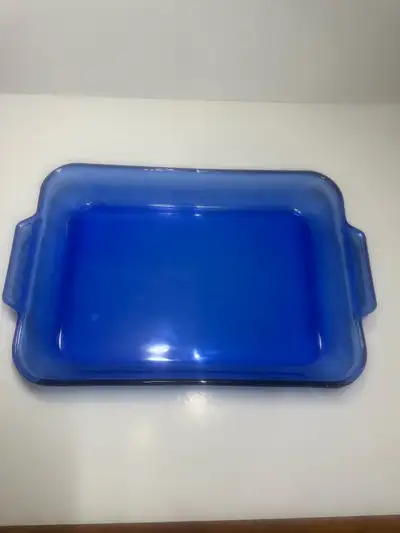Vintage Anchor Hocking Cobalt Blue Baking Dish, View more