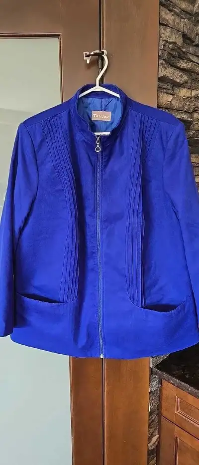 Womens navy jacket. Size 20W. Excellent condition. See other pictures for details. No holds. No deli...