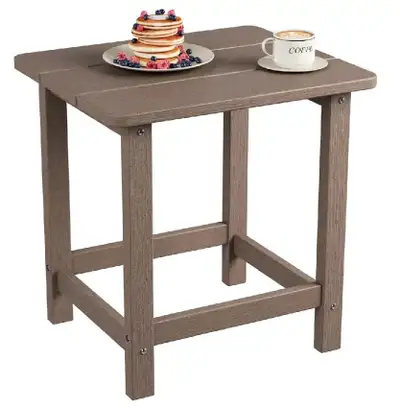 Brand New in Box Square Outdoor Side Table Durable, View more