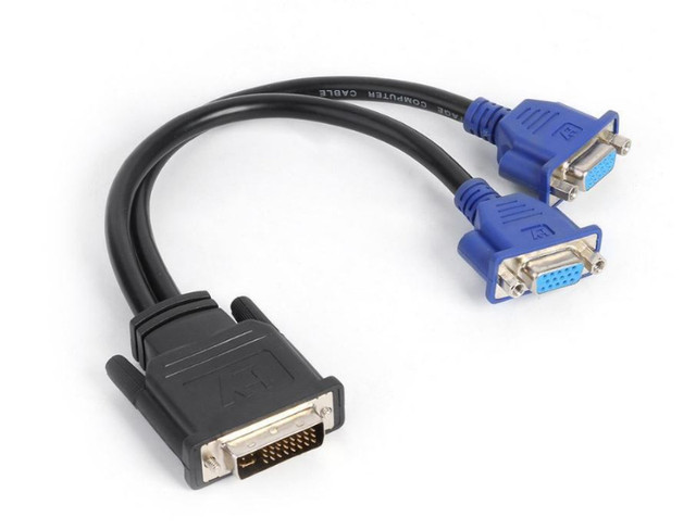 DVI to Dual female VGA Cable in Cables & Connectors in Edmonton - Image 2