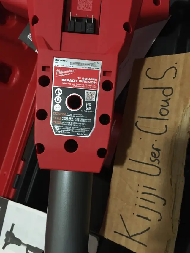 Milwaukee M18 1” Stand up Impact wrench ☘️☘️( TOOL ONLY)☘️☘️ in Power Tools in Markham / York Region - Image 9