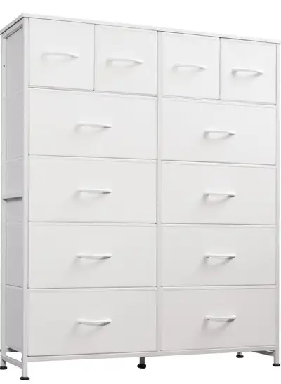 Storage Organizer Unit with 12 Fabric Bins, Storage Drawers Orga, View more