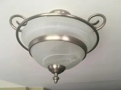 ceiling light fixtures - frosted hampton bay, View more