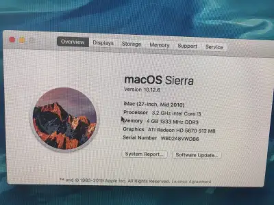 Used iMac 27” i3 processor working condition with apple mouse and keyboard Conditions : very rare us...