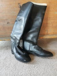 Black English Leather Riding Boots