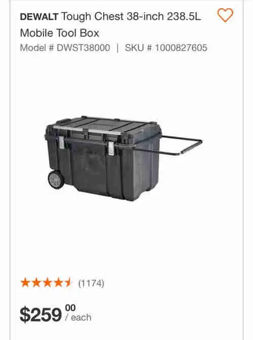 DeWalt Tough Chest in Tool Storage & Benches in City of Toronto - Image 3