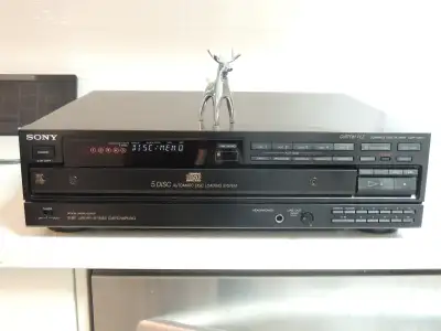 Sony CDP-C800 5-CD Changer w/optical, Var out, Japan + Cable !, View more