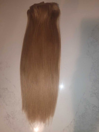 Human clip in hair extensions 