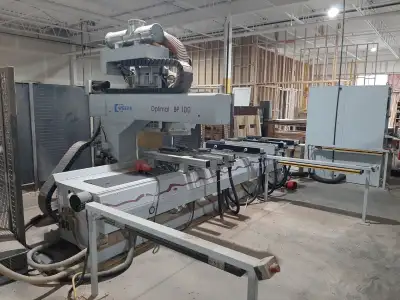 Weeke Optimat BP 100 CNC router with tooling and accessories. 600V, 3PH input power. Spare controlle...