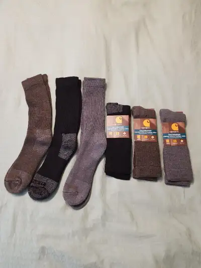 Carhartt Warm Winter Socks, 65% Merino Wool, Made in USA, L/XL., View more