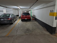 Two car, indoor, underground parking space..