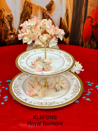 Royal Doulton Belmont $55 each two  tier cake stand ( dinner & s