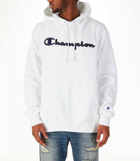 Preowned Champion Reverse Weave Hoodie White Small