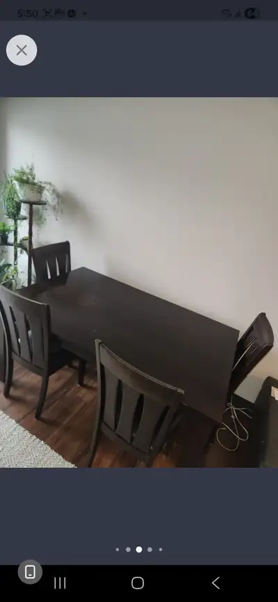 4 chair, Wooden dining table , View more