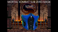 Mortal Kombat Sub Zero mask $15.00