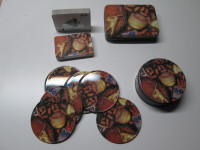 Baseball 2 Decks of Playing Cards PLUS a set of Coasters (6)