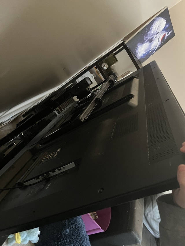 55 inch tv with stand and ruko, comes with tv remote TVs Edmonton