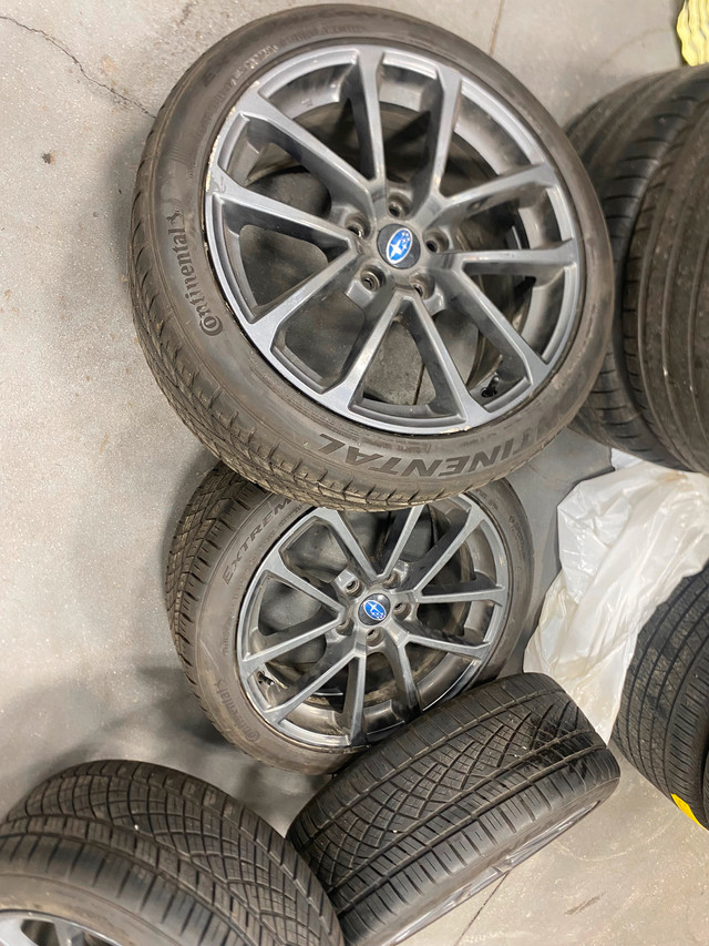 4 Subaru WRX oem wheels 245/40/18 in Tires & Rims in Bedford - Image 4