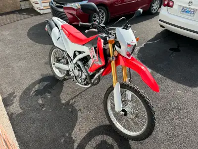 2016 Honda CRF 250L street and trail with very low Kms 3019. Asking $4500 OBO I’m not interested in...
