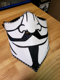 A-Fawkes leather riding mask