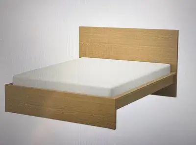 MALM   Queen Bed Frame ( no matress ), View more