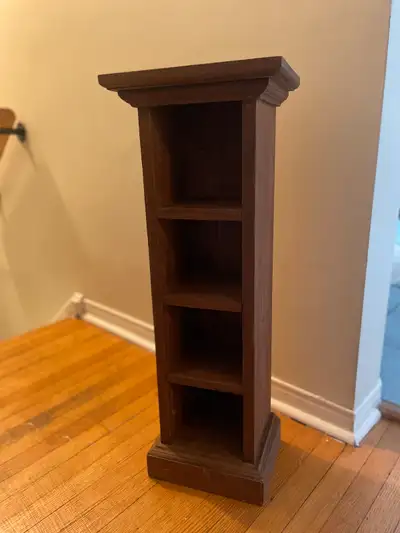 small wooden shelving unit , View more