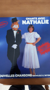 Album disque vinyle, chante avec Nathalie, Monsieur Fred Hamster