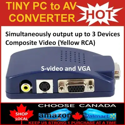 Video Converter✅HDTV/Monitor, VCR, Projector, Laptop/Desktop, View more