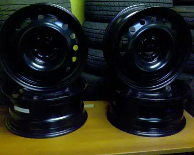 Brand NEw Set of steel rims 17" - 5X120 bolt patterns. Rins ONLY, Rims ONLY - $320.