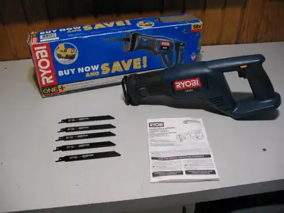 RYOBI 18V Cordless Reciprocating Saw, Brand New (Tool Only), View more