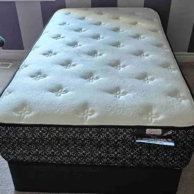 Twin mattress and boxspring , View more