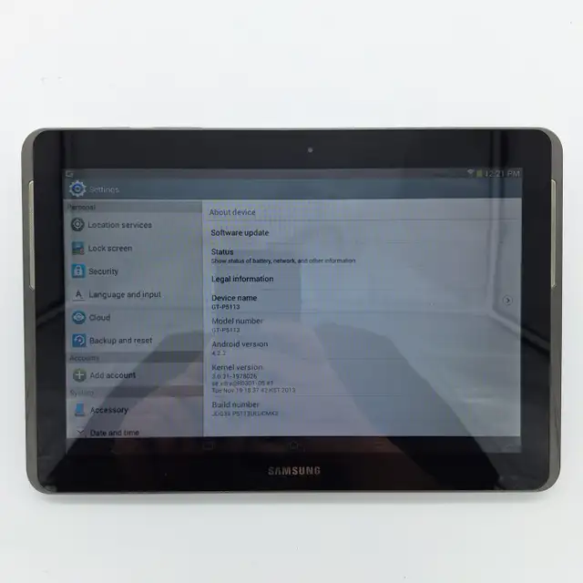 WiFi Only Samsung Galaxy Tab 2 10.1" 16GB Gray GT-P511363771549542017120