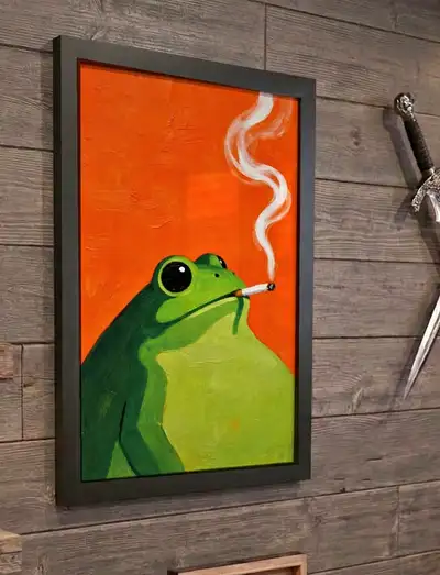 Framed Frog Poster 12x18 – Ready to Hang! ($25), View more