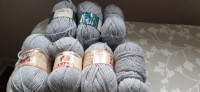 KNITTING YARNS - GREY COLOUR