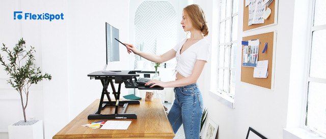 Professional Flexispot 35" Sit to Stand Computer Riser Stand in Desks in Kitchener / Waterloo - Image 4