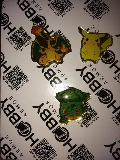 1999 TOP-IN 3x Pokemon COLLECTOR'S PIN CHARIZARD - PIKACHU - BUL, View more
