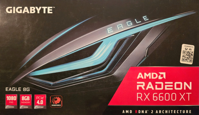 AMD Gigabyte Radeon RX 6600 XT Eagle Gaming OC 8GB in System Components in Mississauga / Peel Region