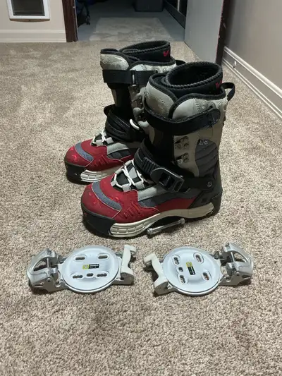 VANS size:US8 snowboard boots and SWITCH bindings package, View more