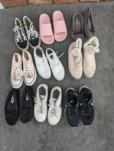 Girl's size ~8 shoes, boots, slippers, View more