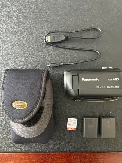 Compact Panasonic HC-V160 full HD 1920x1080 Camcorder, View more
