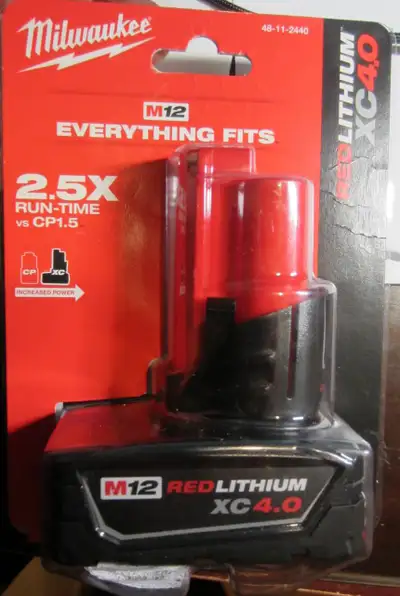 Milwaukee Tool M12 12V Lithium-Ion Extended Capacity (XC) 4.0 Ah, View more