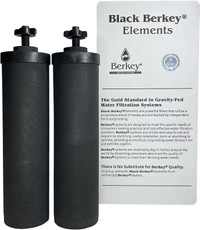 Black Berkey filter elements BB9-2  (2-pack)