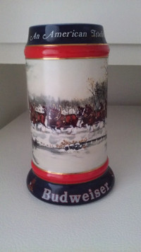 Budweiser collection beer stein